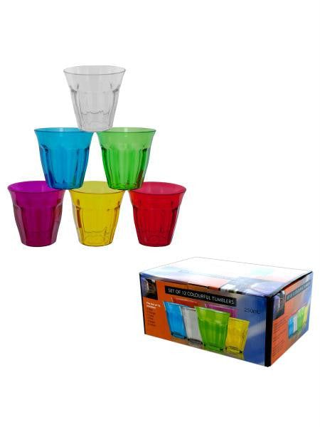 Colorful Plastic Tumbler Set (Available in a pack of 1)