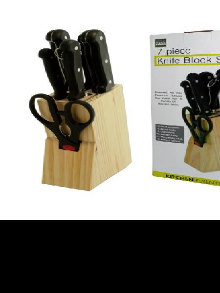 Wooden Knife Block Set (Available in a pack of 1)