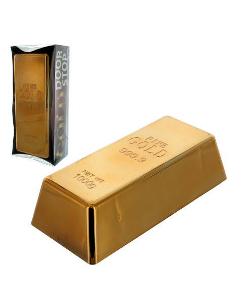 Faux Gold Bar Door Stop (Available in a pack of 1)