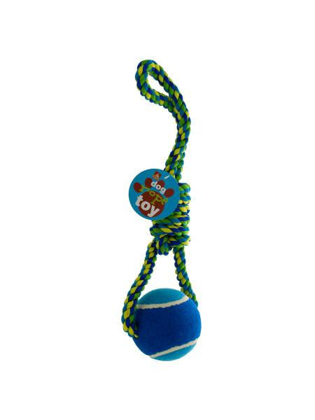 Jumbo Ball &amp; Rope Dog Toy (Available in a pack of 4)