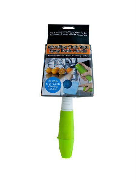 Microfiber Cloth With Spray Bottle Handle (Available in a pack of 4)