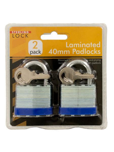 Laminated 40mm Padlocks Set (Available in a pack of 4)