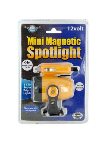 12 Volt Mini Magnetic 5 LED Spotlight (Available in a pack of 4)