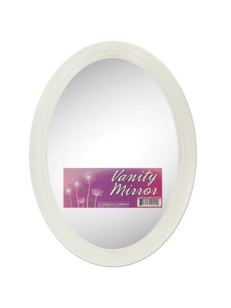 White Oval Vanity Mirror (Available in a pack of 12)