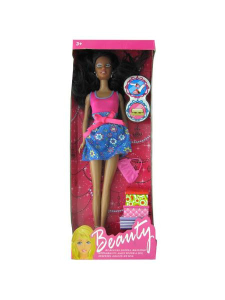 Black Fashion Doll with Accessories (Available in a pack of 1)