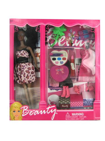 Black Fashion Doll with Dress and Accessories (Available in a pack of 1)