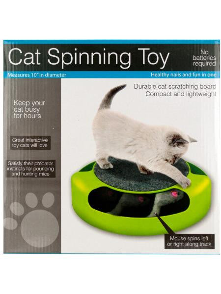 Cat Scratch Pad Spinning Toy with Mouse (Available in a pack of 1)