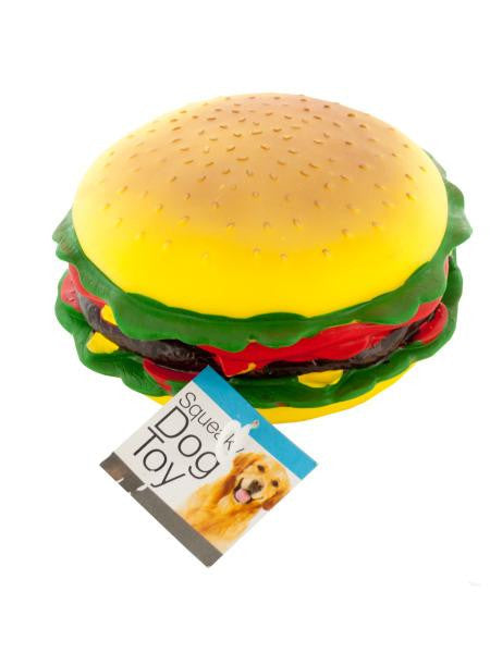 Giant Burger Squeaky Dog Toy (Available in a pack of 4)