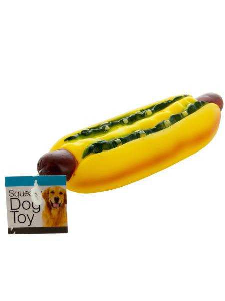 Giant Hot Dog Squeaky Dog Toy (Available in a pack of 12)