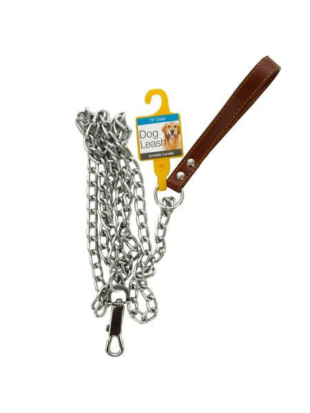 Chain Dog Leash with Durable Handle (Available in a pack of 4)