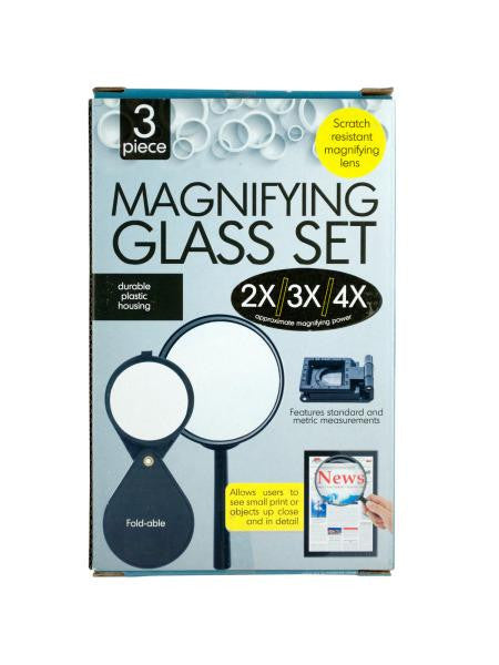 Scratch Resistant Magnifying Glass Set (Available in a pack of 5)