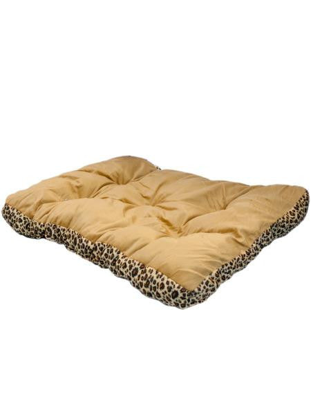 Rectangular Leopard Print Pet Bed (Available in a pack of 1)