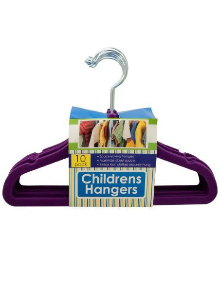 Velvet-Flocked Children&#039;s Hangers Set (Available in a pack of 4)