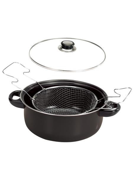 Steel Non-Stick Deep Fryer Set (Available in a pack of 1)