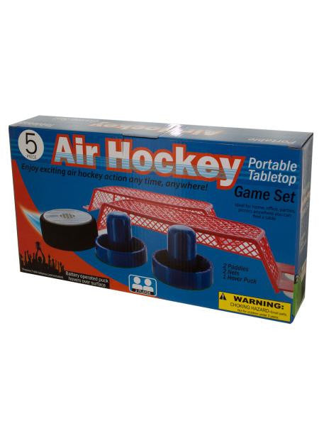 Portable Tabletop Air Hockey Game Set (Available in a pack of 1)