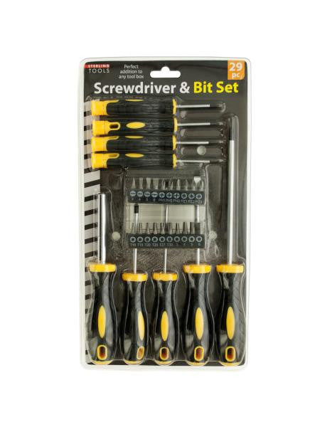 Screwdriver &amp; Bit Set (Available in a pack of 1)