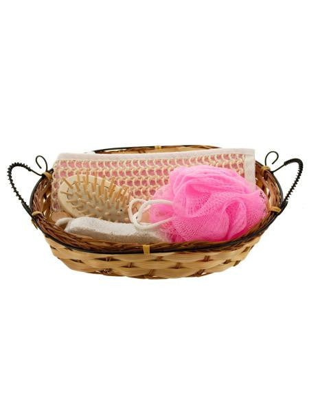 Bath Set in Wicker Basket (Available in a pack of 2)