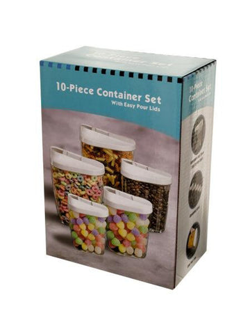 Nesting Food Container Set with Easy Pour Lids (Available in a pack of 1)