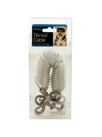 Tie-Out Cable for Medium Size Dogs (Available in a pack of 1)