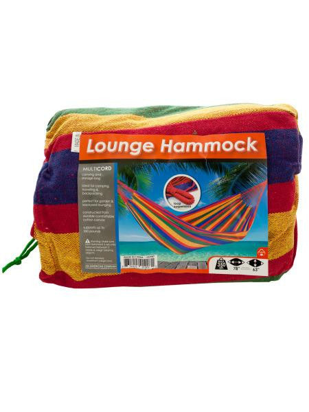 Cotton Canvas Multi-Colored Lounge Hammock (Available in a pack of 1)