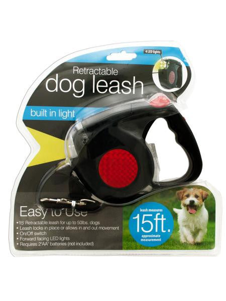 Retractable Dog Leash with LED Light (Available in a pack of 1)