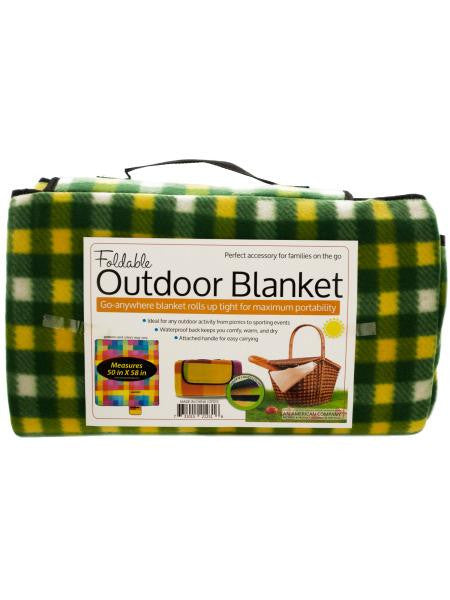 Soft Fleece Foldable Outdoor Blanket (Available in a pack of 1)