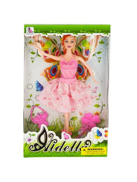 Ballet Dancer Fashion Doll with Butterfly Wings (Available in a pack of 1)