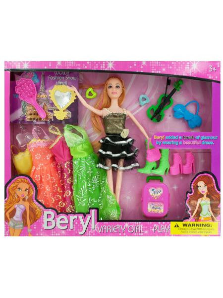 Fashion Doll with Dresses &amp; Accessories (Available in a pack of 1)