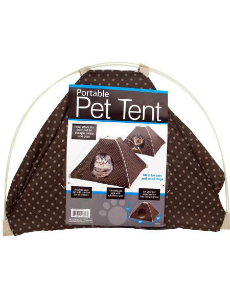 Portable Pet Tent with Soft Fleece Pad (Available in a pack of 1)