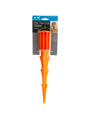 Pet Tie-Out Stake with Handle (Available in a pack of 12)