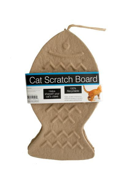 Fish Shaped Hanging Cat Scratch Board (Available in a pack of 6)