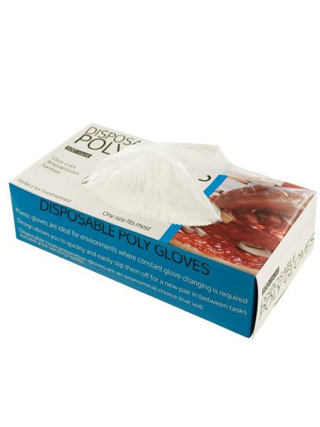 Disposable Poly Gloves (Available in a pack of 4)