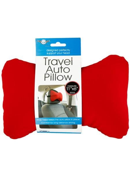 Travel Auto Pillow with Strap (Available in a pack of 8)