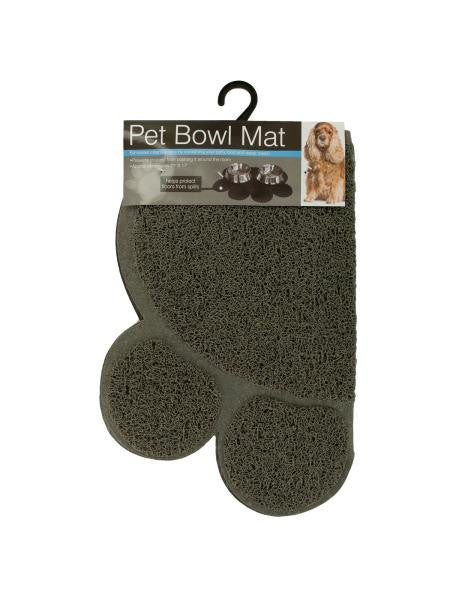 Easy Clean Paw Print Pet Bowl Mat (Available in a pack of 4)