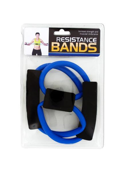 Portable Resistance Bands with Foam Handles (Available in a pack of 6)