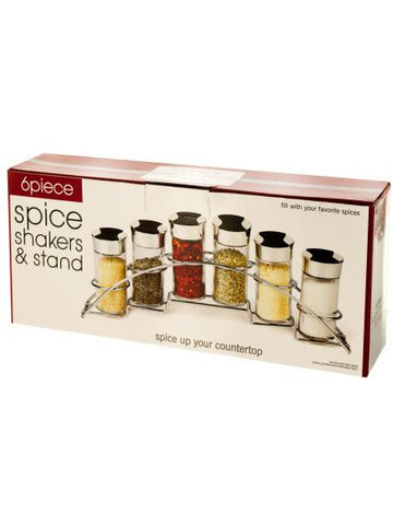 Spice Shakers &amp; Stand (Available in a pack of 6)