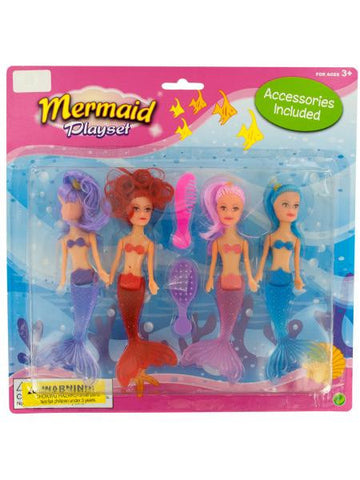 Mini Mermaids with Accessories Set (Available in a pack of 8)