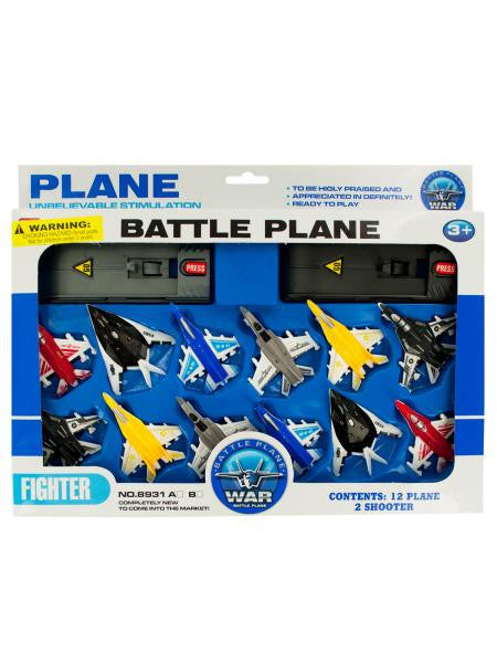 Toy Jet Fighter Planes with Launch Pads Set (Available in a pack of 4)