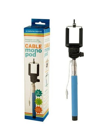 Cable Monopod Stick With Push Button (Available in a pack of 2)