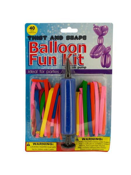 Twist &amp; Shape Balloon Fun Kit with Air Pump (Available in a pack of 4)