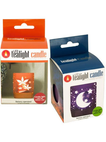 Decorative Flickering LED Tealight Candle (Available in a pack of 12)