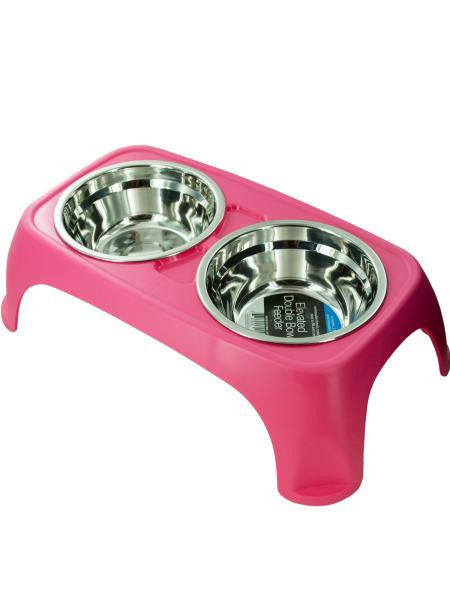 Elevated Double Bowl Pet Feeder (Available in a pack of 1)