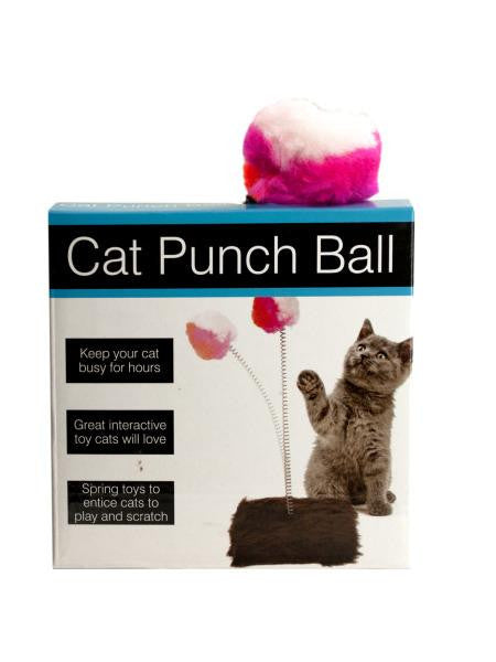 Cat Punch Ball Toy with Furry Base (Available in a pack of 5)