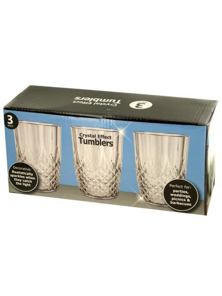 Crystal Effect Tumblers Set (Available in a pack of 2)