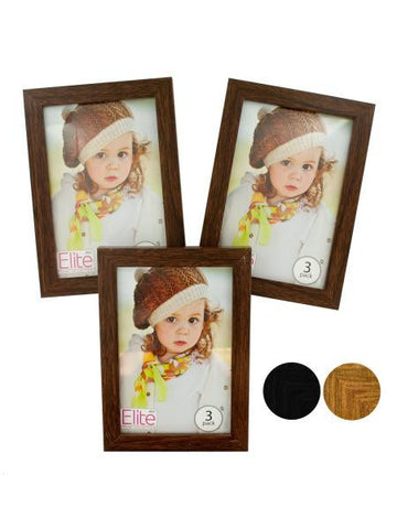 Laminate Wood Photo Frames with Stands (Available in a pack of 6)