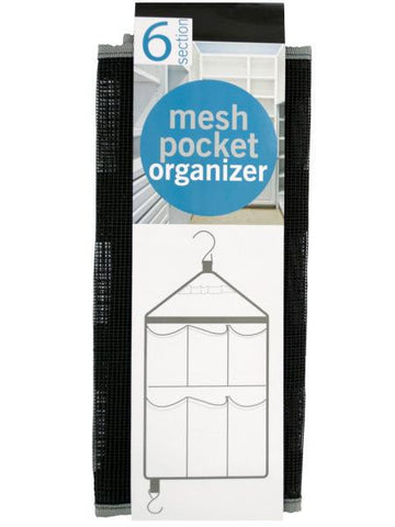 Six Pocket Hanging Mesh Organizer (Available in a pack of 4)