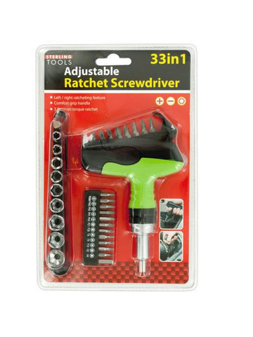 33 in 1 Adjustable Ratchet Screwdriver Set (Available in a pack of 1)