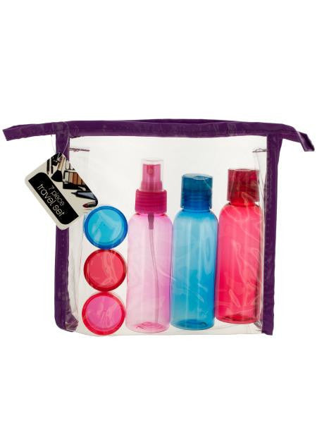 Travel Container Set in Zipper Case (Available in a pack of 4)