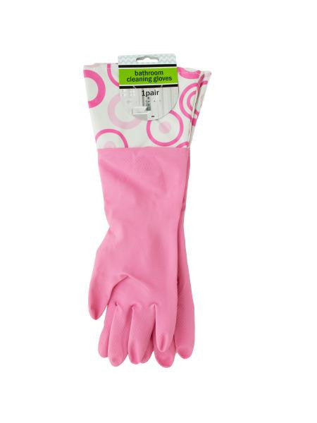 Bathroom Cleaning Gloves with Nylon Cuffs (Available in a pack of 10)