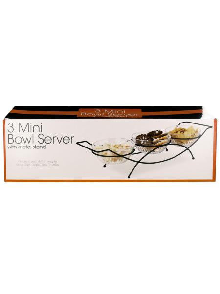 Mini Bowl Server with Metal Stand (Available in a pack of 2)